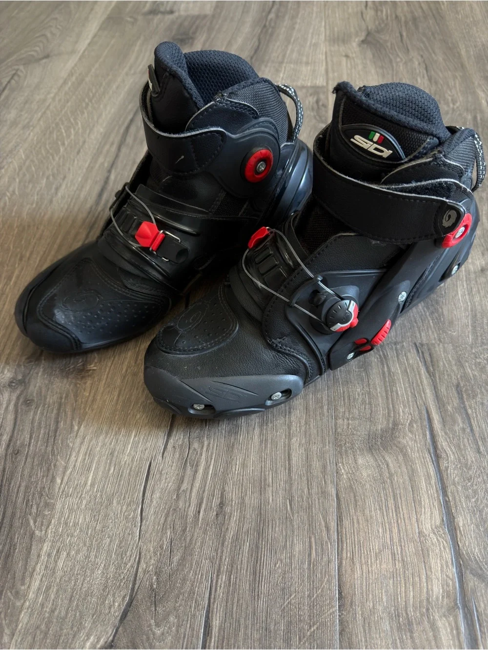 SIDI Tecno-II / Vertigo Black Leather Short Motorcycle Boots EU 41 / US 7.5